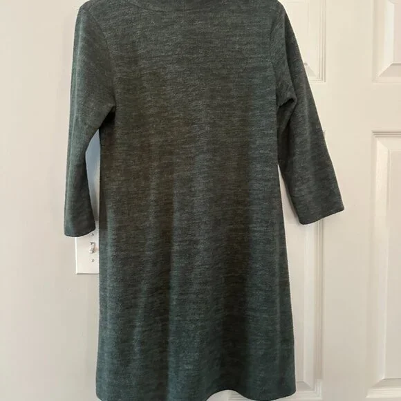Kalleigh Dark Green Turtleneck Dress - Picture 5 of 5